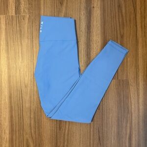 Blue Wilo High Waisted Athletic Leggings